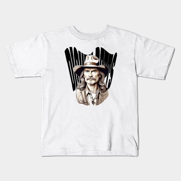 Dickey Betts Kids T-Shirt by unn4med